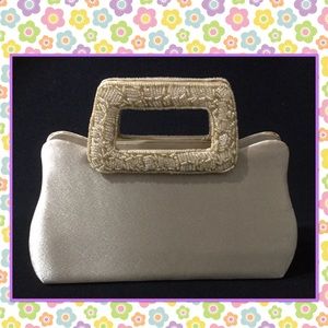 Gold beads evening bag